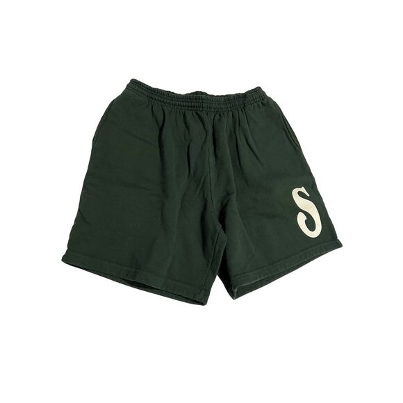 Strawberry Los Angeles Apparel S Logo Sweatshorts in Green - Picture 1 of 3